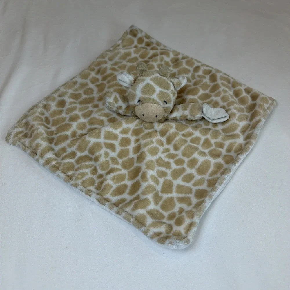 Carters Giraffe‎ Security Blanket Lovey Plush With Pacifier Holder Beige